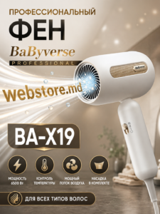 Фен BaByverse BA-X19 6500 Вт