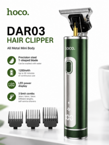 Профессиональная машинка для стрижки Hoco DAR03 с LED-дисплеем