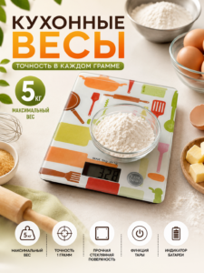 Электронные кухонные весы Digital Kitchen Scale, 5 кг