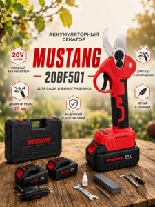 Foarfecă electrică pentru grădină Mustang 20BF501, 20V