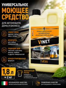 Универсальное жидкое моющее средство Atas Vinet 1л