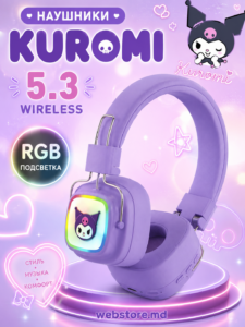 Беспроводные наушники RGB Kuromi 5.3