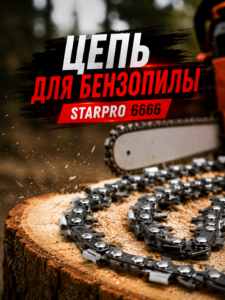 Цепь для бензопилы StarPro 6666, 16″ (40 см), 3/8″, 1.3 мм, 57 звеньев