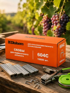 Скобы для подвязочного аппарата Diolsem 604C, 10000 шт.
