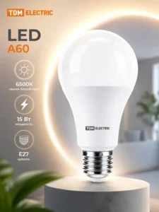 Светодиодная лампа TDM Electric A60, E27, 15 Вт