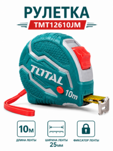 Рулетка Total TMT12610JM 10 м × 25 мм