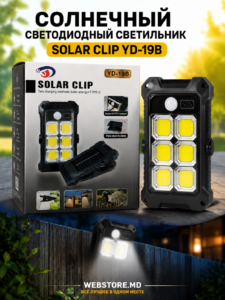 Lampă solară LED cu clemă Solar Clip YD-19B