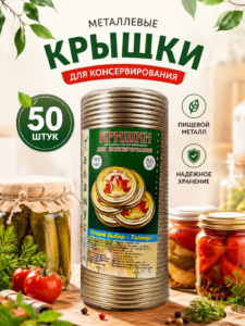 Металлические крышки для консервирования Talamus I-82, набор 50 шт.