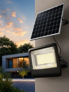 Светодиодный солнечный прожектор Solar Light 300W с солнечной панелью, пультом ДУ