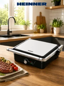 Электрический гриль HEINNER GrillChef HEG-K2000CP, 2000 Вт, регулировка температуры