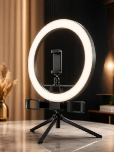 Lampă LED Ring Light MXQ Q-301, 30 cm cu suport pentru telefon