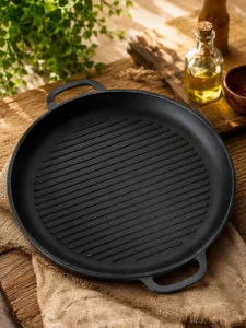 Чугунная сковорода-гриль Maysternya 40×4 см, модель 400-40GR
