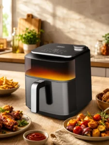 Аэрофритюрница Heinner CrispSteam Elite HAF-H7DLST1800, 6.7 л, 1800 Вт