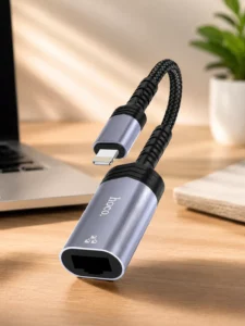 Сетевой адаптер HOCO UA26 Lightning – RJ45 100 Мбит/с