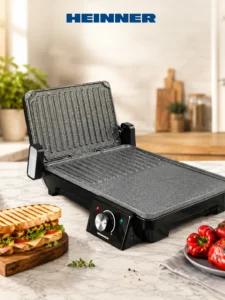 Электрический гриль HEINNER Marble TPGrill HEG-F20002P, 2000 Вт, 2 в 1