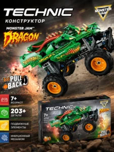 Конструктор Monster Truck Dragon Pull Back