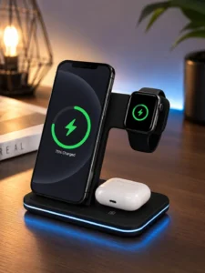 Беспроводное зарядное устройство 3 в 1 Fast 15W