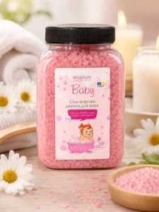 Детская соль для ванн BIOTON Baby с ромашкой и валерианой, 750 г