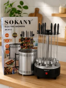 Электрошашлычница SOKANY SK-6113, 1500 Вт
