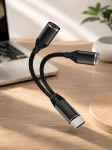 Аудиоадаптер USB Type-C 2-в-1 SX-02 – зарядка + разъем 3,5 мм