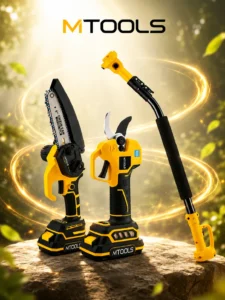 Аккумуляторный садовый набор 3 в 1 телескопический MTOOLS BS301KIT, 21В