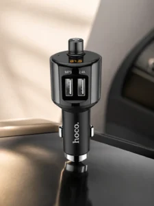 Автомобильный Bluetooth FM-трансмиттер HOCO E19, 2×USB, MP3, 2.4A