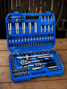 Set profesional de chei tubulare și biți 108 piese