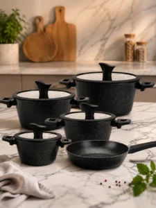 Set cratițe și tigaie Millerhaus MH-2003, 9 piese