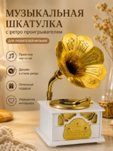 Cutie muzicală Gramofon Disc