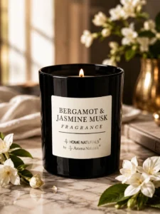 Lumânare parfumată Home Naturals Bergamot & Jasmine Musk, 35 h