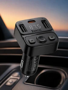 Transmițător FM auto Bluetooth Hoco E87 Delta 35W