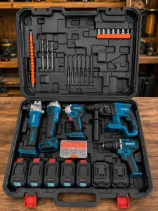 Set scule electrice cu acumulator BOASHI 88VF – 5 unelte