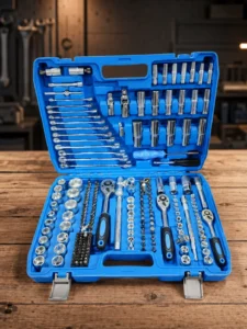 Set scule de mână cu tubulare și chei, 216 piese