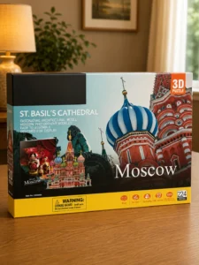 Puzzle 3D CubicFun National Geographic Catedrala Sf. Vasile, Moscova