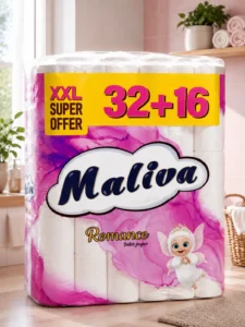 Hârtie igienică Maliva Romance, 3 straturi, 48 role