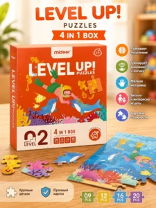 Puzzle educativ MiDeer Level Up! Level 2 – Scene din viață