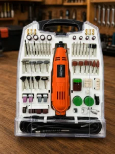 Mini polizor / unealtă rotativă Kraft&Dele cu set de 235 accesorii, 270 W, KD10245