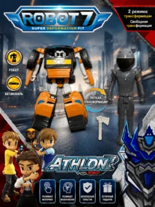 Set robot transformabil Athlon Robot 7 cu figurină