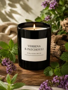 Lumânare parfumată Home Naturals Verbena & Patchouli, 35 h
