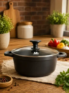 Cratiță cu capac MH9020, 20 cm, 2,5 L