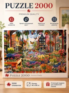 Puzzle Trefl – Florărie în Amsterdam