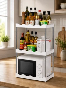 Etajeră de masă pentru bucătărie cu 3 niveluri GE3019, 512 × 165 mm