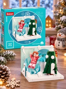 Set de construcție Sluban Mini Handcraft Four Seasons – Winter