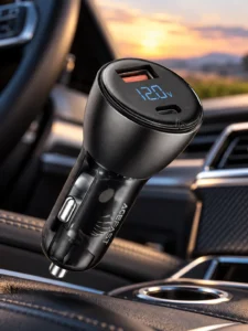 Încărcător auto ACEFAST B6, USB-A + USB-C, 63W