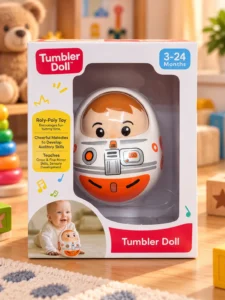 Jucărie muzicală Hopa-Mitică Tumbler Doll