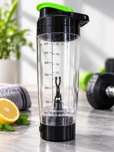 Sticlă pentru apă cu mixer electric