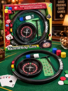 Настольная игра Gambling Game с рулеткой, фишками и кубиками