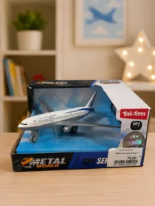 Avion metalic Toi-Toys Boeing 777 cu inerție
