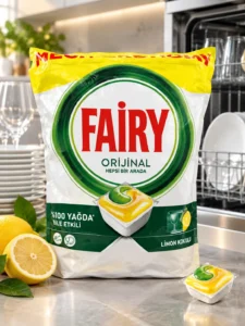Capsule pentru mașina de spălat vase Fairy Original All in One Lemon