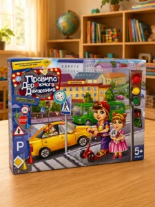 Настольная обучающая игра Danko Toys Правила дорожного движения 2 в 1
